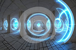 Magical portals and access walls generated by ai