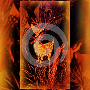 Magical Red Deer in the Forest