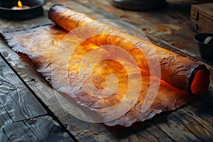 A magical scroll containing ancient healing spells