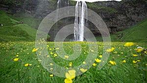 Magical Seljalandsfoss Waterfall in Iceland.