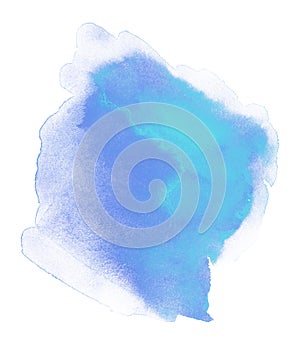 A Magical Splash of Blue Watercolor