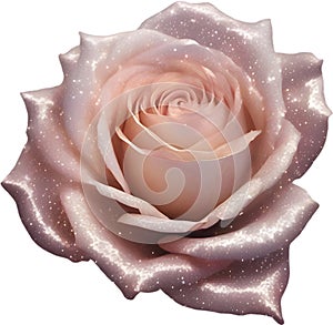 Magical Stardust Rose of enchantment, Stardust Rose clipart for decoration. photo