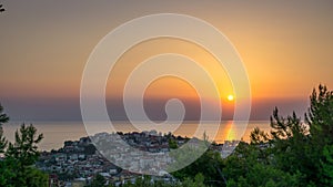 Sunset above Marmaras photo