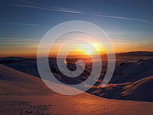 Magical Suset Mountains