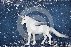 Magical Unicorn Mythical Christmas Tree Decoration Background