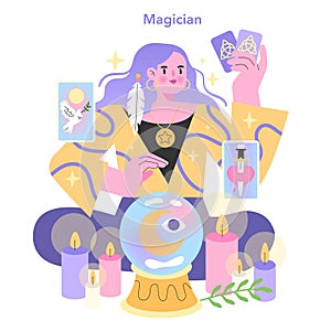 Magician Archetype illustration. Captivating and