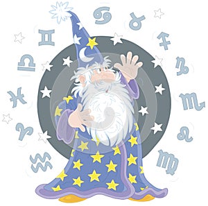 Magician astrologer and Zodiac signs