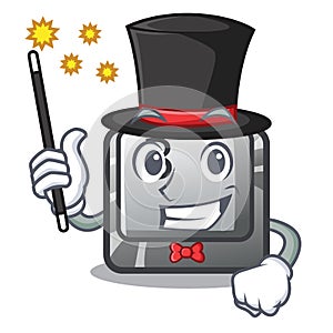 Magician button B in the character shape