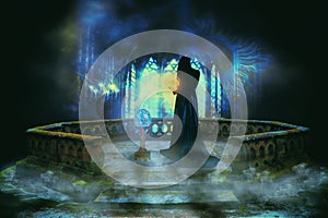 Magician in a magical realm.