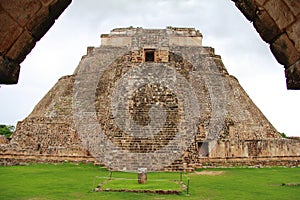 Mayan pyramids in Uxmal near merida yucatan mexico IV photo