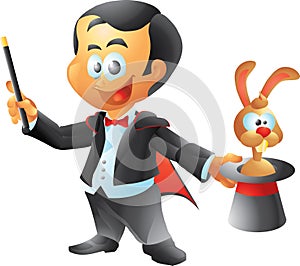 Magician Rabbit Trick