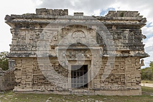 The magician`s temple at Mayan ruins Chichen Itza