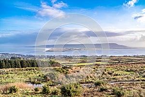 Magilligan Point in Northern Ireland seen from The Warren in Donegal - Ireland