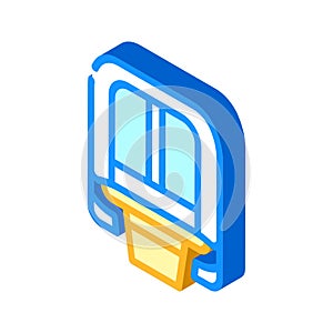 maglev modern train railway isometric icon vector illustration