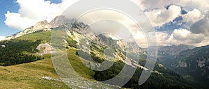 Maglic mountain in Bosnia and Herzegovina in Sutjeska national park