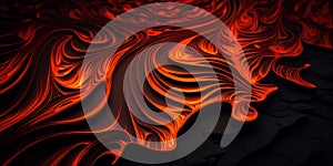 Magma, lava texture Background, Generative Ai