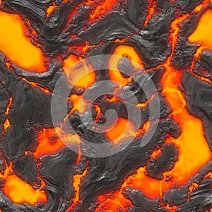 Magma or molten lava photo