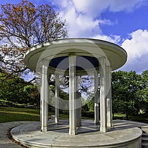 Magna Carta Memorial - symbol of Freedom Under Law - Runnymede, Surrey, UK