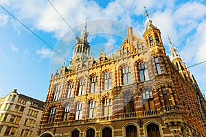 Magna Plaza building in Amsterdam, Netherlands