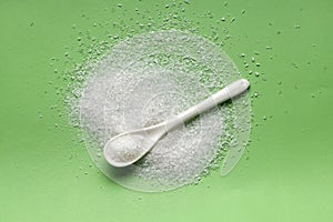 Magnesium chloride in spoon - chemical component