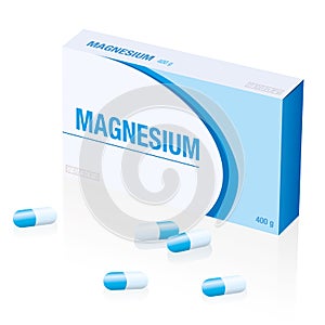 Magnesium Pills Supplement Package