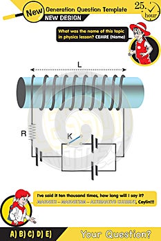 Physics, basic electric circuit experiment, open circuit and closed circuit concept, New generation question template