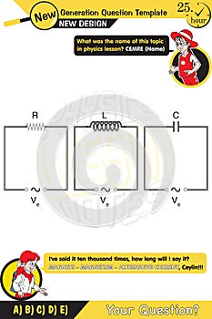 Physics, basic electric circuit experiment, open circuit and closed circuit concept, New generation question template