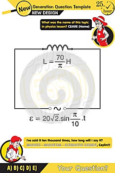 Physics, basic electric circuit experiment, open circuit and closed circuit concept, New generation question template
