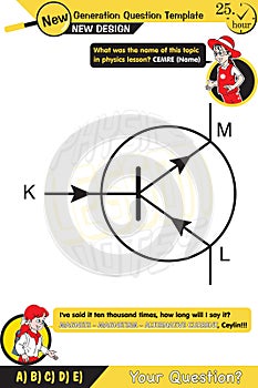 Physics, basic electric circuit experiment, open circuit and closed circuit concept, New generation question template