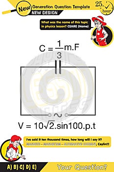 Physics, basic electric circuit experiment, open circuit and closed circuit concept, New generation question template