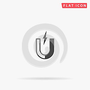 Magnet flat vector icon