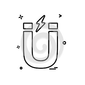 Magnet icon design vector