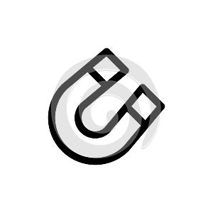 Magnet icon flat vector template design trendy