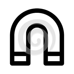 Magnet Line Style vector icon which can easily modify or edit photo