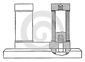 Magnet Recharger, vintage illustration