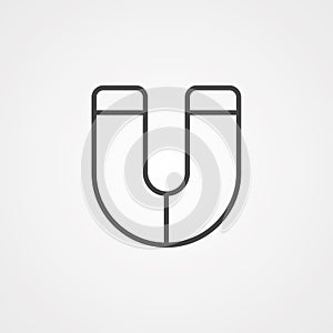 Magnet vector icon sign symbol