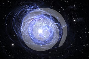 Magnetar, neutron star with extremely powerful magnetic field