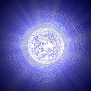 Magnetar, a neutron star, star, universe, magnetic field