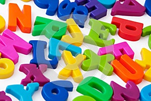 Magnetic alphabet letters