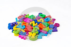 Magnetic alphabet letters