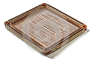 Magnetic-core memory on white background