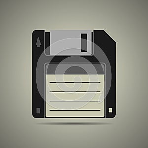 Magnetic floppy disc icon