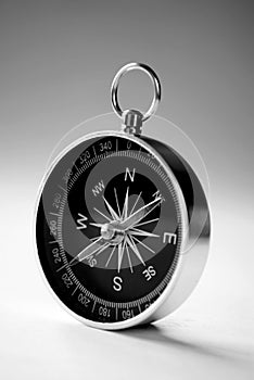 Magnetic handheld compass with copyspace