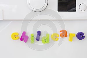 Magnetic Letters On Washing Machine Spelling Childcare