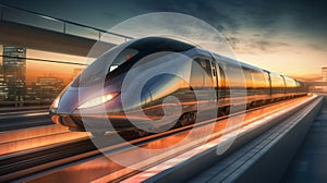 A magnetic levitation train, High-speed rail