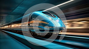 A magnetic levitation train, High-speed rail