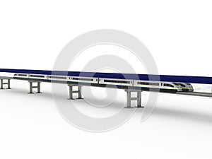 Magnetic levitation train with solar panels #7