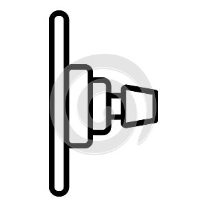 Magnetic phone holder icon, outline style