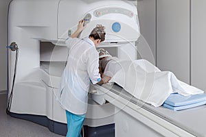 Magnetic resonance imaging.