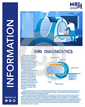 Magnetic resonance imaging advert brochure. Medical research